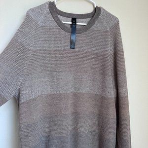 LuluLemon XL Textured Knit Crewneck Sweater Tan Beige With Tags